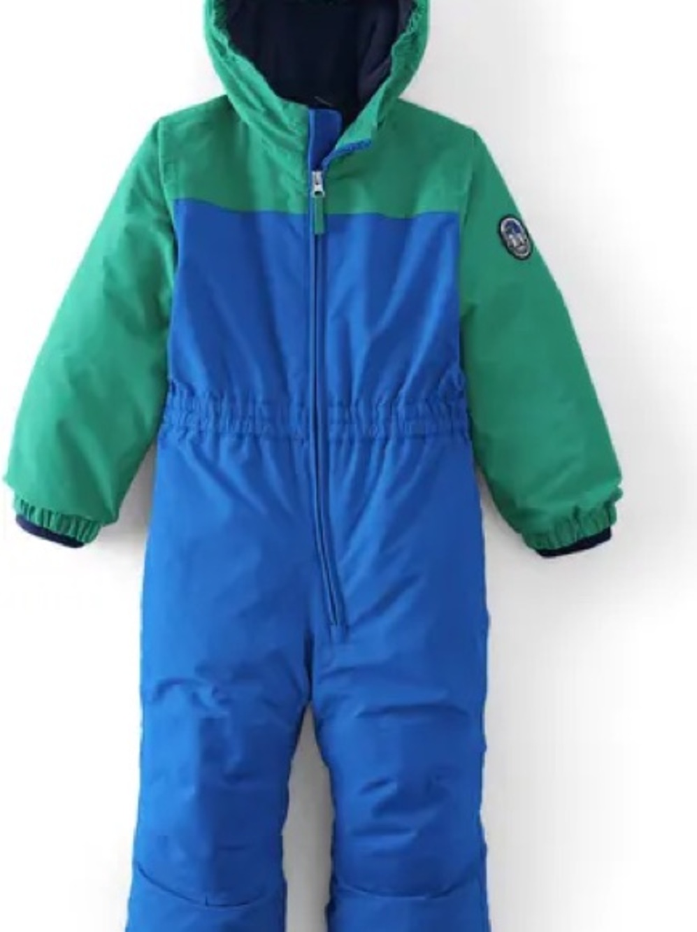 Lands' End Blue and Green Kids Puffer Snowsuit